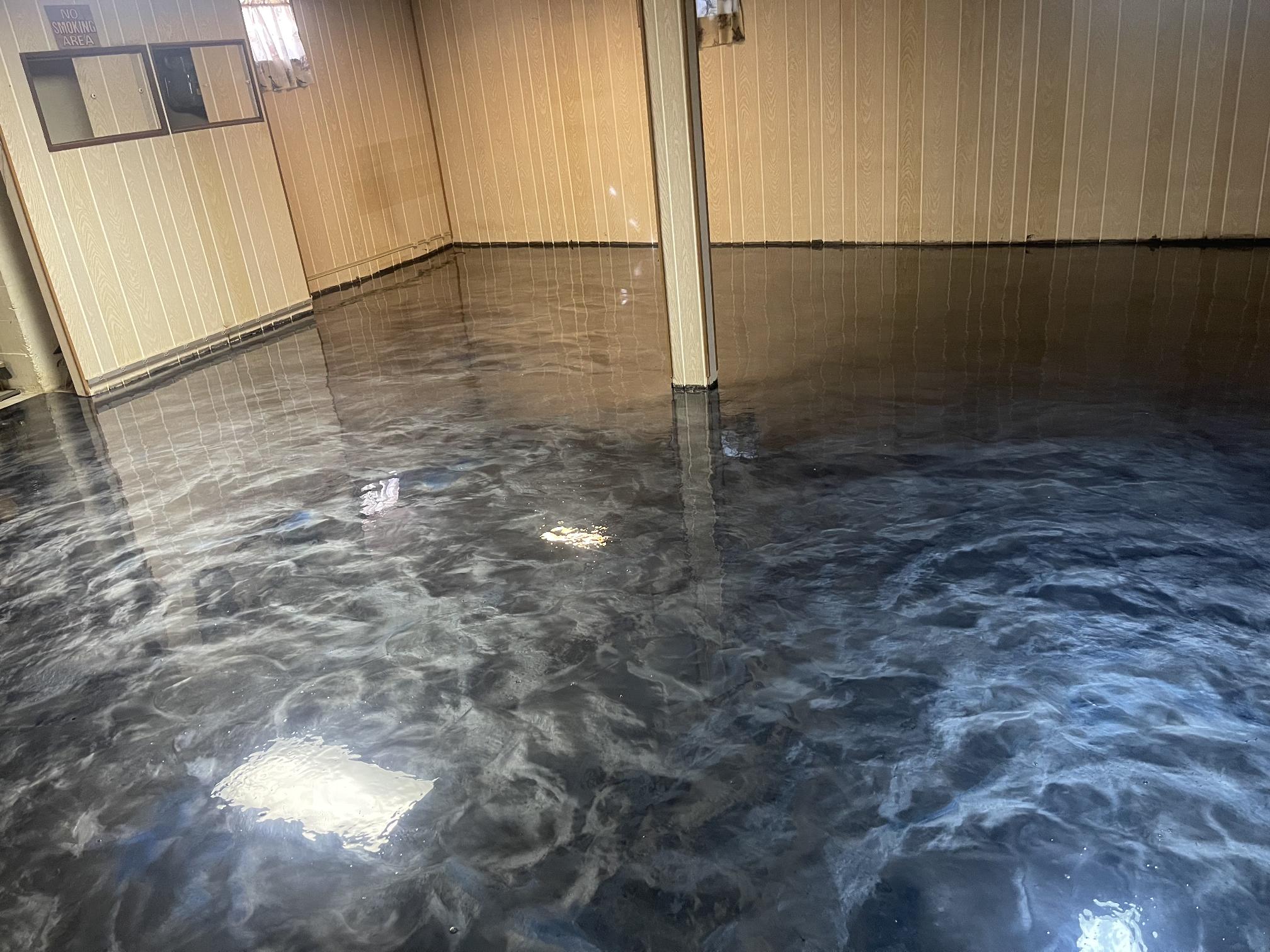 Residential Basement Metallic Epoxy